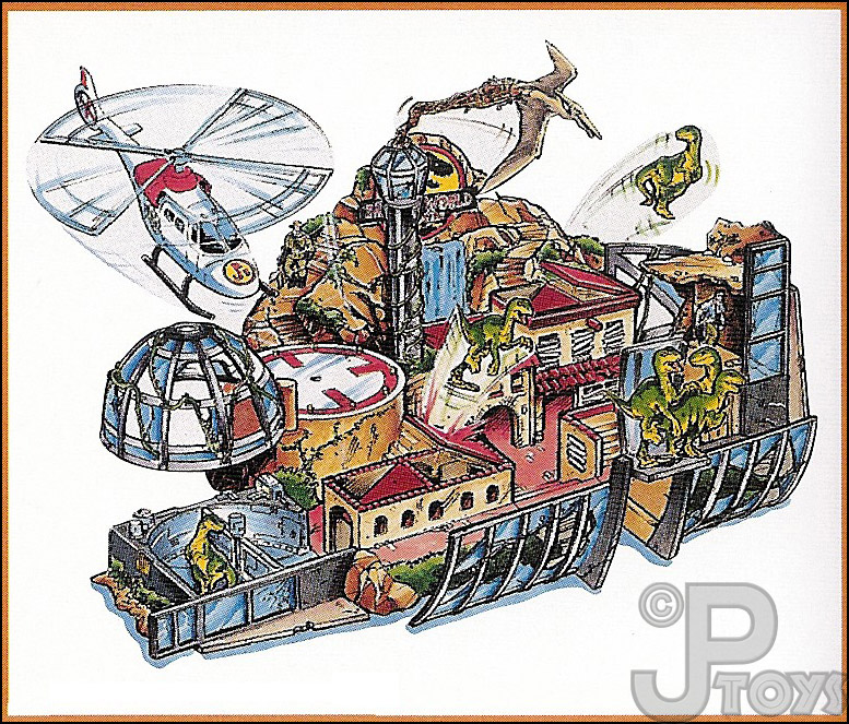 Vintage Lost World Lab Micro Playset (Jurassic Park Microverse