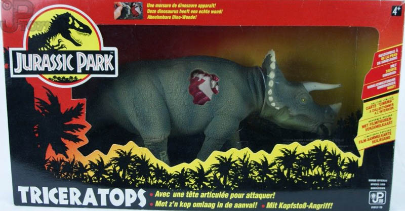 Triceratops JP08 Jurassic Park - jouets rétro jeux de société figurines et  objets vintage